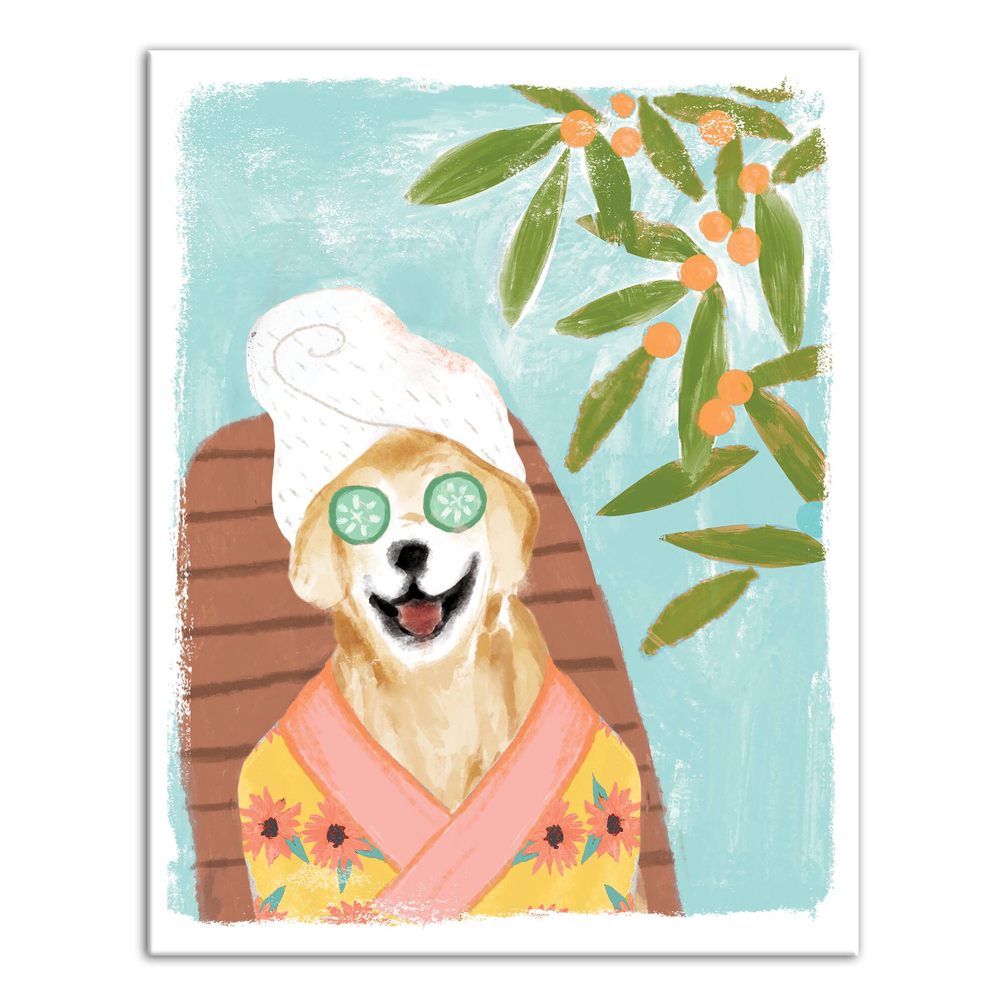 Spa Dog 9 Canvas Wall Art